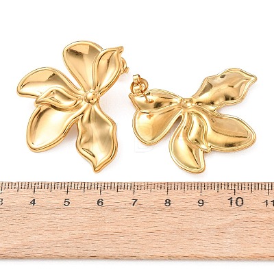 Valentine's Day 304 Stainless Steel Stud Earrings for Women EJEW-K302-12G-1