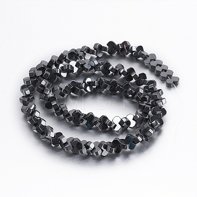 Non-magnetic Synthetic Hematite Beads Strands G-P341-16-6x3mm-1