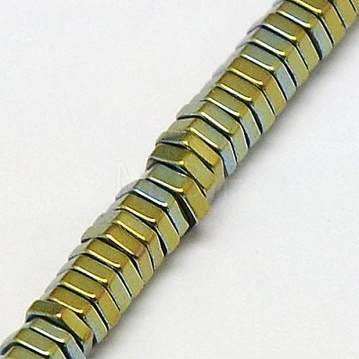 Electroplate Non-magnetic Synthetic Hematite Beads Strands G-J165-3mm-06-1