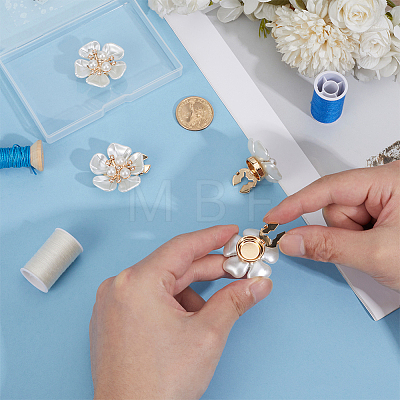 2 Pairs Alloy Rhinestone Cufflinks BUTT-CY0001-40-1