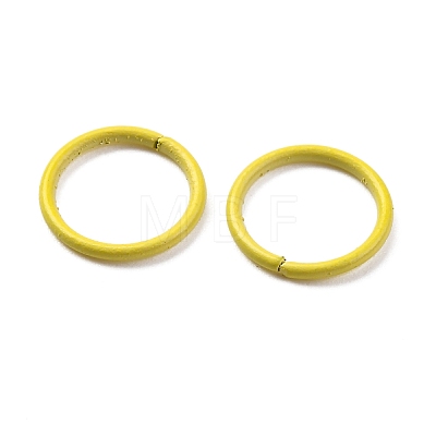 Spray Painted Iron Open Jump Rings LS-IFIN-F149-B13-1