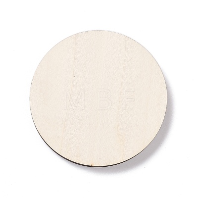 Flat Round Wood Bracelet Display Trays BDIS-G010-01B-1