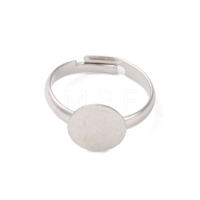 Adjustable Brass Pad Ring Base Findings KK-K110-01P-NR-1