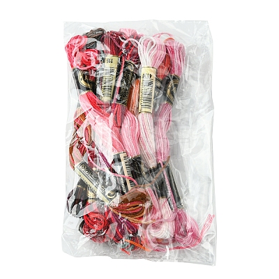 12 Skeins 12 Colors 6-Ply Polyester Embroidery Floss OCOR-FS0001-01A-02-1