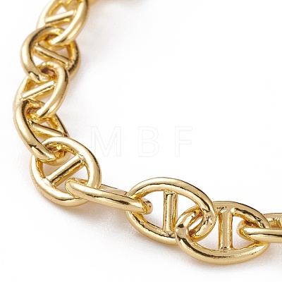 Brass Mariner Link Chain Bracelets BJEW-JB05816-1