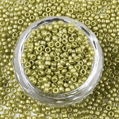 Frosted Opaque Glass Seed Beads X-SEED-S042-06A-06-1