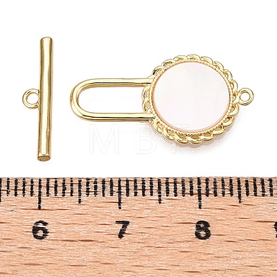 Brass Toggle Clasps KK-N254-161G-1