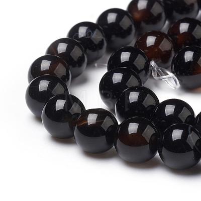 Natural Black Onyx Beads Strands G-L555-04-8mm-1