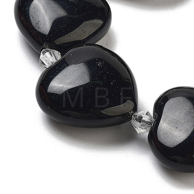 Natural Obsidian Beads Strands G-C150-A30-01-1