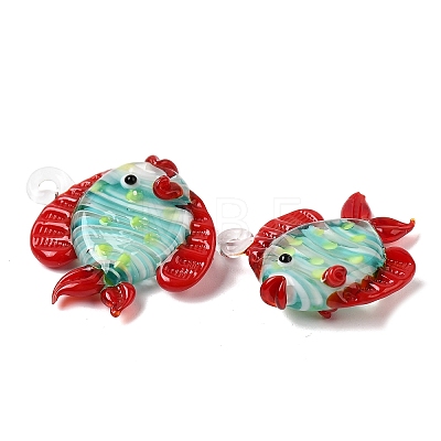 Handmade Lampwork Pendants LAMP-B035-01A-01-1