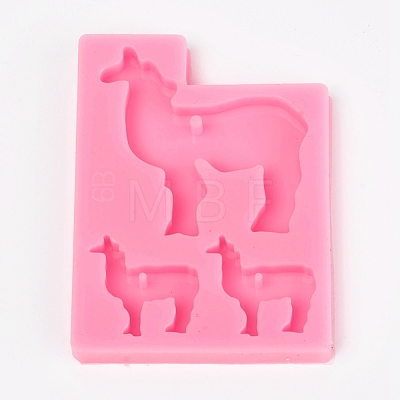 Goat Silhouette Silicone Pendant Molds X-AJEW-WH0022-20-1