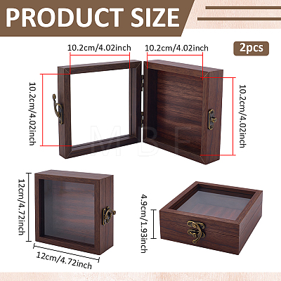 Wood Jewelry Display Cases CON-WH0089-223A-1