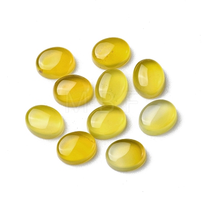 Natural Yellow Agate Cabochons G-A029-03-01-1