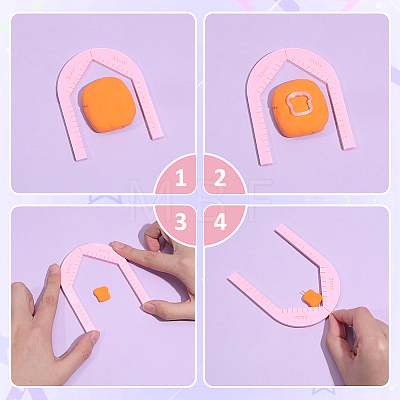 6Pcs PLA Clay Earring Drilling Guide Tool TOOL-PH0002-05-1