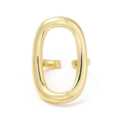 Brass Open Cuff Rings RJEW-Q778-19G-1