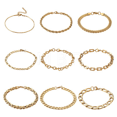 304 Stainless Steel Chain Bracelets STAS-TA0004-58-1