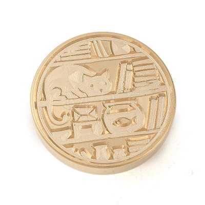 Animal Insect Theme Golden Plated Wax Seal Brass Stamp Head STAM-K001-03G-13-1