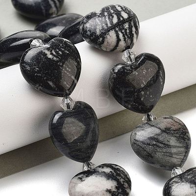 Natural Black Netstone Beads Strands G-C150-A13-01-1