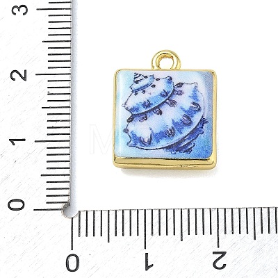 Printed Brass Pendants KK-CBAF4A6-01G-03-1