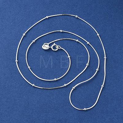 Sterling Silver Snake Chain Necklaces STER-K171-19P-1
