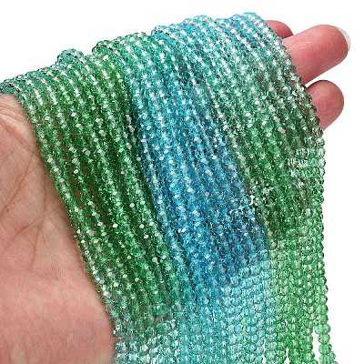 Transparent Painted Glass Beads Strands LS-DGLA-A034-T4mm-A17-1