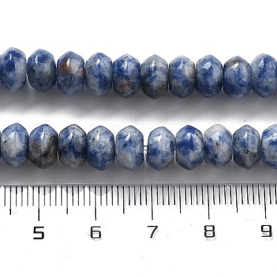 Natural Blue Spot Jasper Beads Strands G-P559-A15-01-1