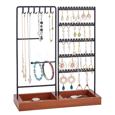 Iron Jewelry Display Stands AJEW-WH0518-11A-1