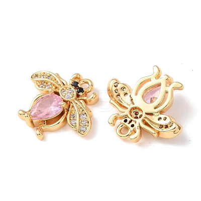 Brass Micro Pave Cubic Zirconia Pendants KK-A284-16G-04-1