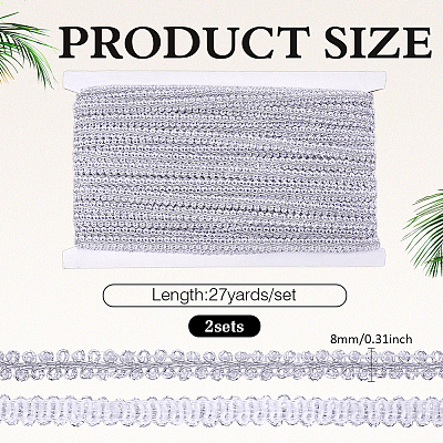 2Bags Polyester Lace Trim OCOR-ME0001-84A-1