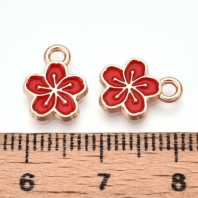 Alloy Enamel Charms ENAM-T022-07D-1