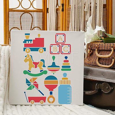 PET Hollow out Drawing Painting Stencils Sets for Kids Teen Boys Girls DIY-WH0172-443-1