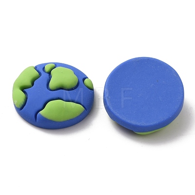 Space Theme Opaque Resin Cabochons CRES-WH0001-54-1