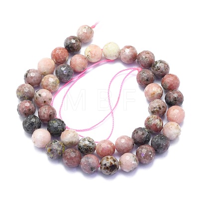 Natural Plum Blossom Jade Beads Strands G-K310-A14-10mm-1