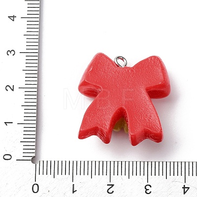 Christmas Opaque Resin Pendants LS-RESI-A049-05C-1