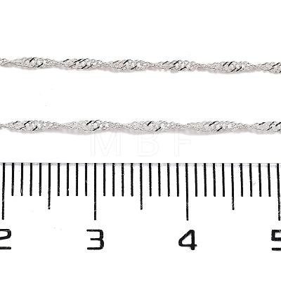 925 Sterling Silver Double Link Chains STER-P064-03S-1