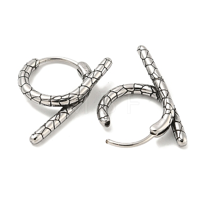 316 Surgical Stainless Steel Hoop Earrings EJEW-D096-14K-AS-1