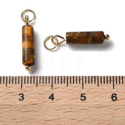 Natural Tiger Eye Pendants STAS-C120-01G-04-1