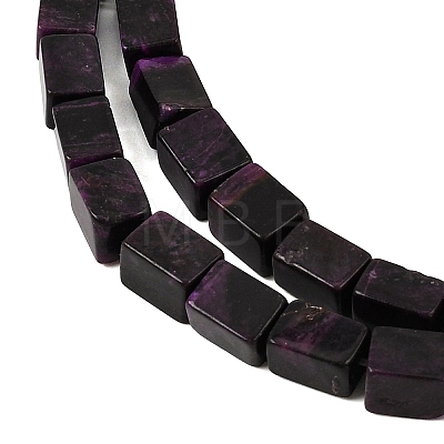 Natural Dyed White Jade(Imitation Charoite) Beads Strands GG-CBA0743-F02-1