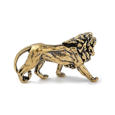 Brass 3D Animal Figurines KK-C073-06B-AG-1