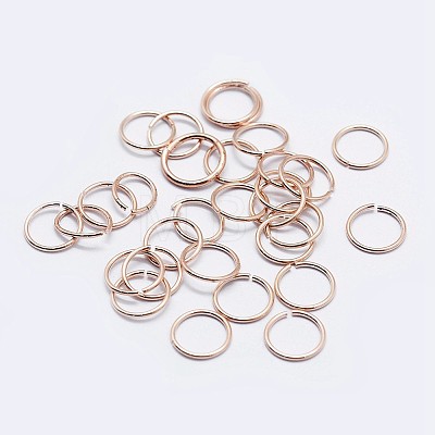 925 Sterling Silver Open Jump Rings STER-F036-02RG-0.9x5mm-1