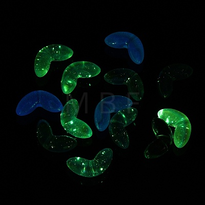 UV Plating Transparent Acrylic Beads X-SACR-L005-09-1