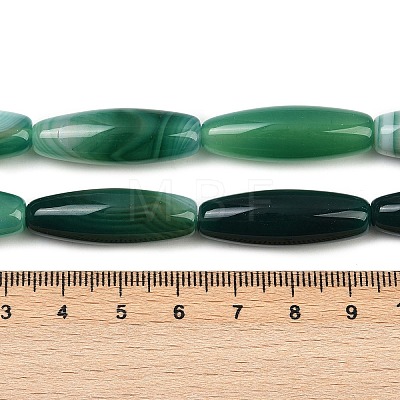 Natural Striped Agate/Banded Agate Beads Strands G-S280-10D-1