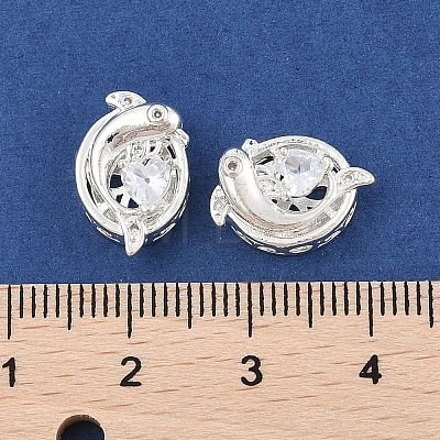 Rack Plating Brass Micro Pave Cubic Zirconia Beads KK-F879-01S-02-1