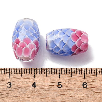 Two Tone Handmade Lampwork Beads LAMP-K042-01D-1