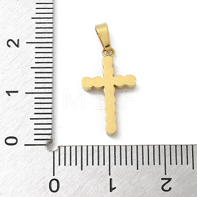 Ion Plating(IP) 304 Stainless Steel Micro Pave Cubic Zirconia Pendants STAS-Z107-08G-14-1