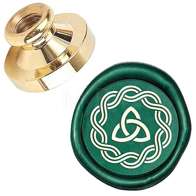 Wax Seal Brass Stamp Head AJEW-WH0209-572-1