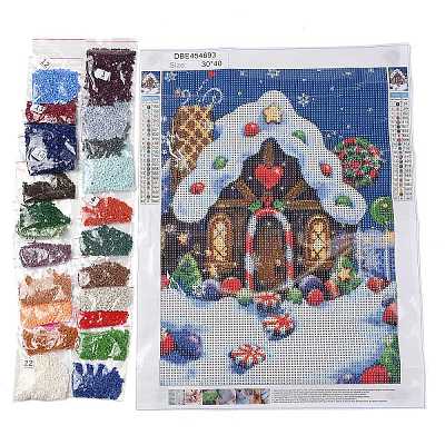 DIY Christmas Theme Diamond Painting Kits DIY-U002-02B-1