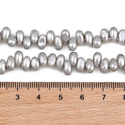 Electroplated Shell Pearl Beads Strands BSHE-B009-A01-5x8mm-01-1
