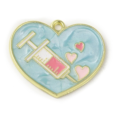 Medical Theme Alloy Enamel Pendants ENAM-U000-02B-04-1