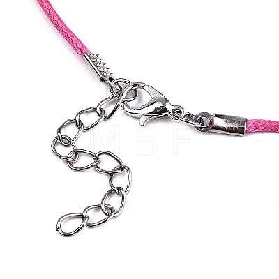Waxed Cotton Cord Necklace Making LS-MAK-S034-010-1